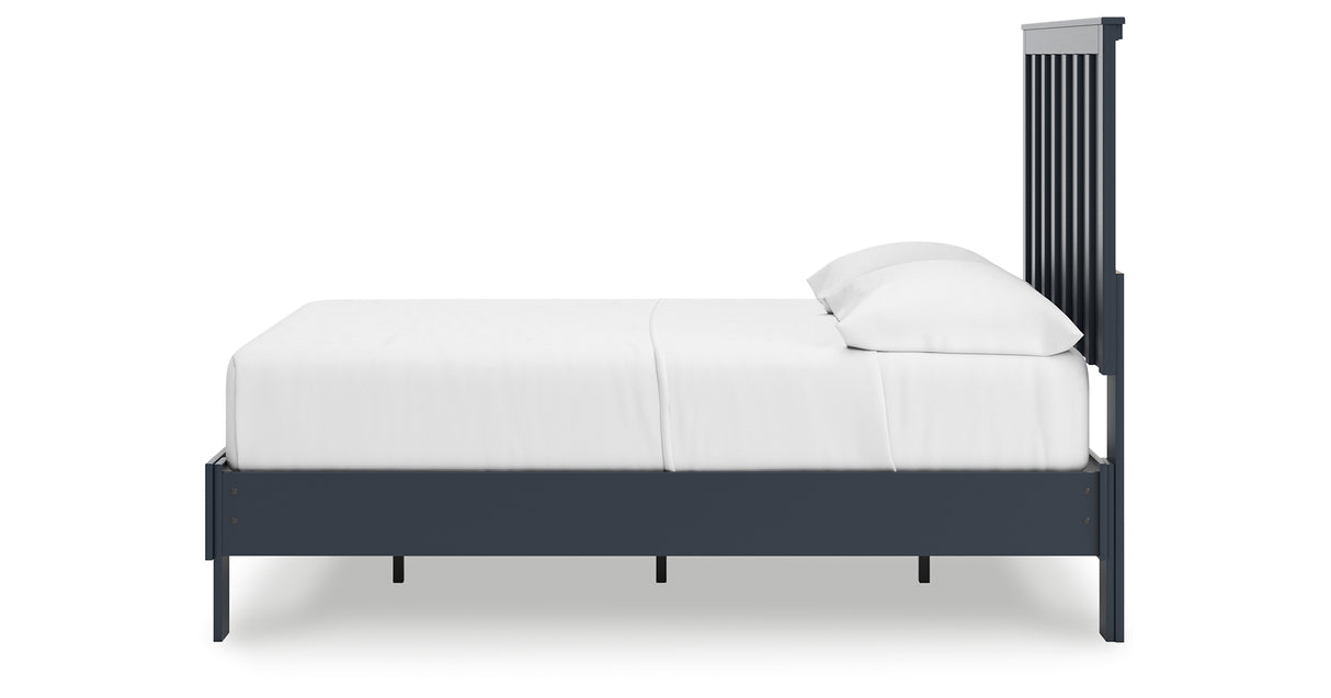 Simmenfort Navy Blue Full Platform Bed from Ashley - Luna Furniture