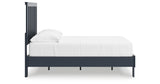 Simmenfort Navy Blue Full Platform Bed from Ashley - Luna Furniture