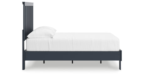 Simmenfort Navy Blue Full Platform Bed from Ashley - Luna Furniture