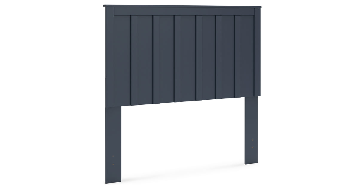 Simmenfort Full Panel Headboard with 2 Nightstands in Navy Blue from Ashley - Luna Furniture
