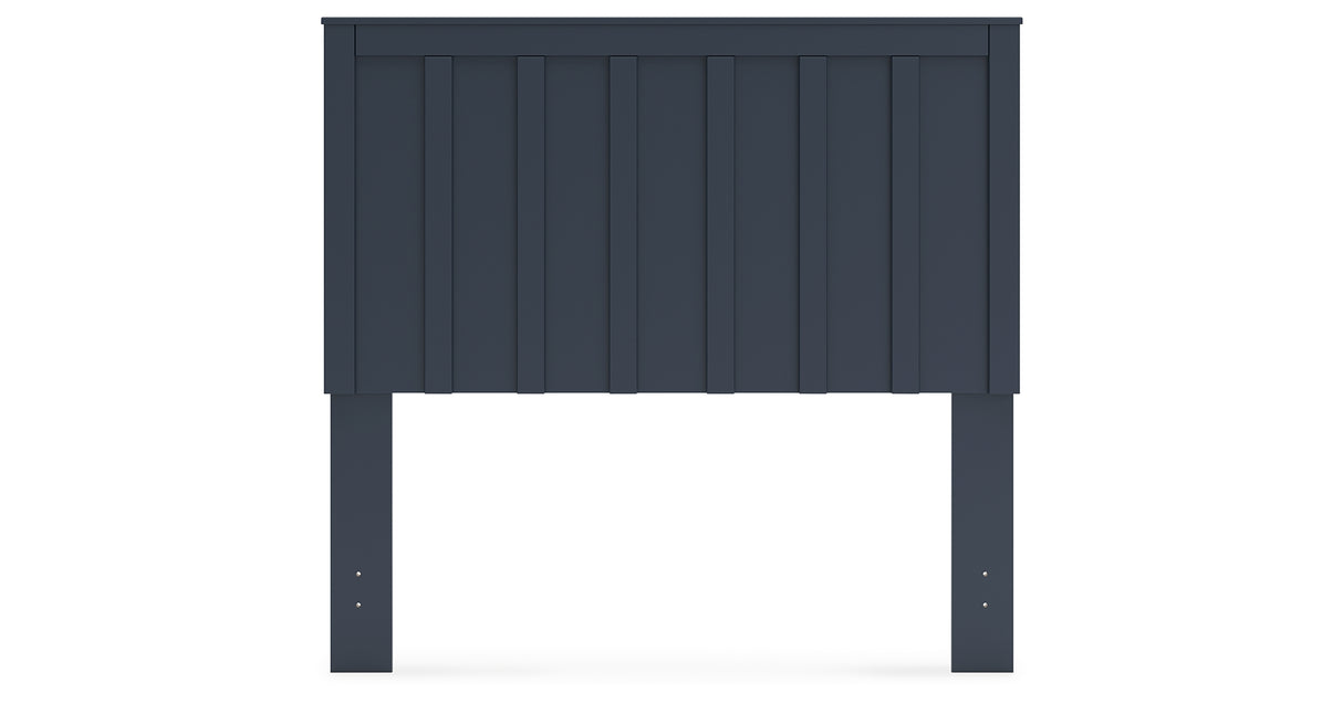Simmenfort Full Panel Headboard with Dresser, Chest and 2 Nightstands in Navy Blue from Ashley - Luna Furniture