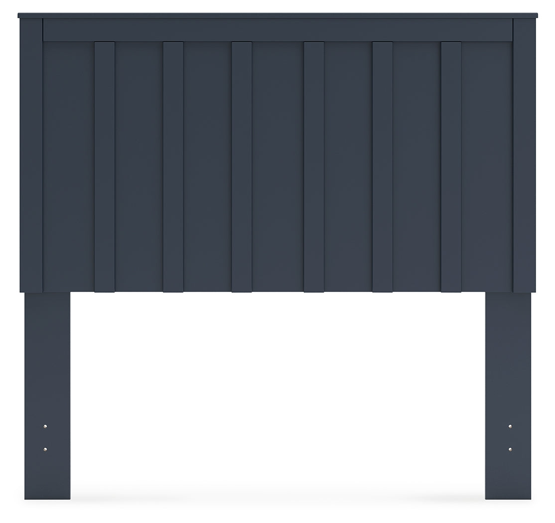 Simmenfort Full Panel Headboard with Dresser and Nightstand in Navy Blue from Ashley - Luna Furniture