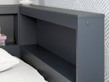 Simmenfort Navy Blue Youth Bookcase Corner Storage Bedroom Set from Ashley - Luna Furniture