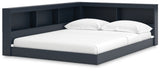 Simmenfort Navy Blue Full Bookcase Corner Storage Bed from Ashley - Luna Furniture