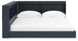 Simmenfort Navy Blue Full Bookcase Corner Storage Bed from Ashley - Luna Furniture