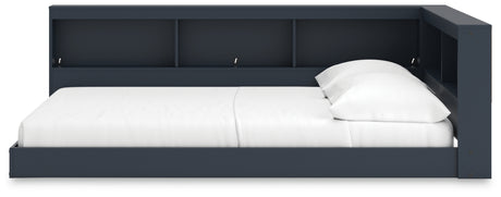Simmenfort Navy Blue Full Bookcase Corner Storage Bed from Ashley - Luna Furniture