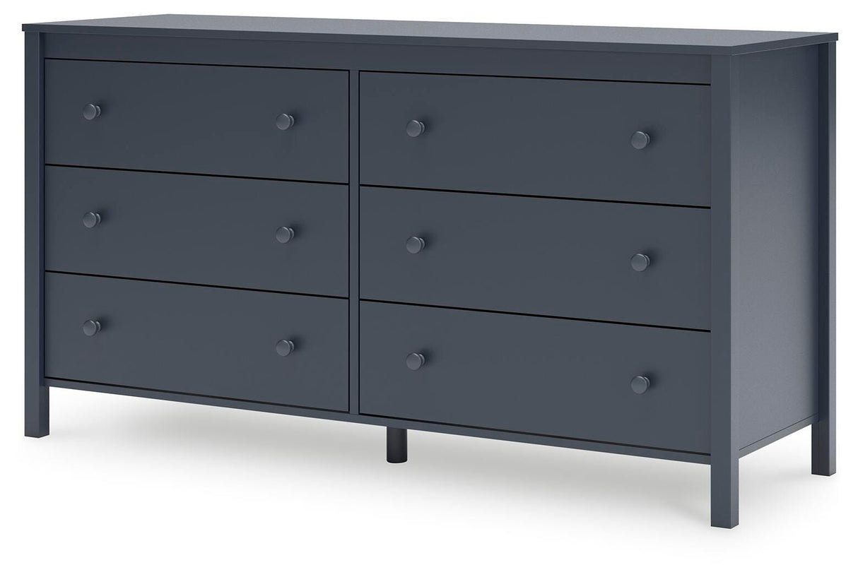 Simmenfort Full Panel Headboard with Dresser and Nightstand in Navy Blue from Ashley Furniture - Luna Furniture
