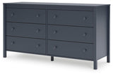 Simmenfort Full Panel Headboard with Dresser and Nightstand in Navy Blue from Ashley Furniture - Luna Furniture