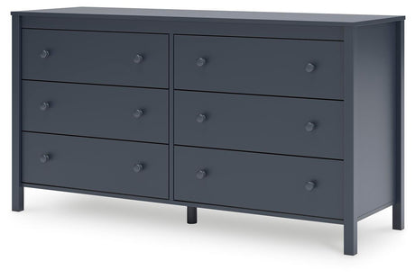 Simmenfort Full Panel Headboard with Dresser and Nightstand in Navy Blue from Ashley Furniture - Luna Furniture