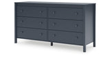 Simmenfort Full Panel Headboard with Dresser, Chest and Nightstand in Navy Blue from Ashley - Luna Furniture