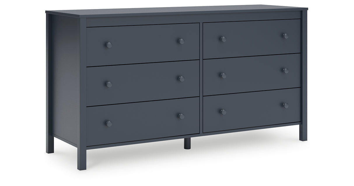 Simmenfort Full Panel Headboard with Dresser in Navy Blue from Ashley - Luna Furniture