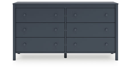 Simmenfort Twin Panel Headboard with Dresser in Navy Blue from Ashley - Luna Furniture