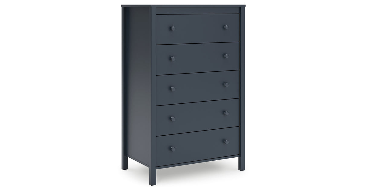 Simmenfort Navy Blue Chest of Drawers from Ashley - Luna Furniture