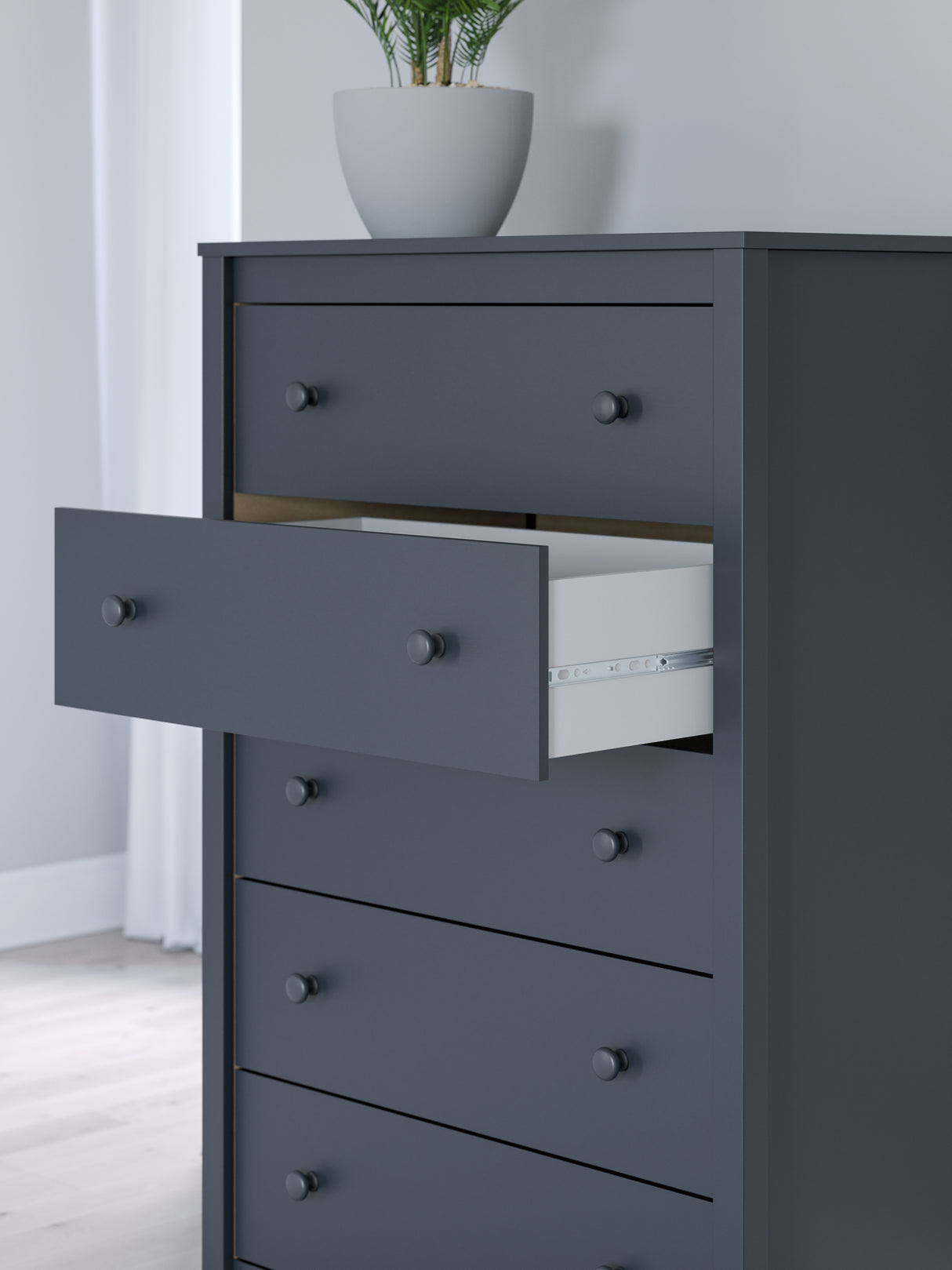 Simmenfort Navy Blue Chest of Drawers from Ashley - Luna Furniture