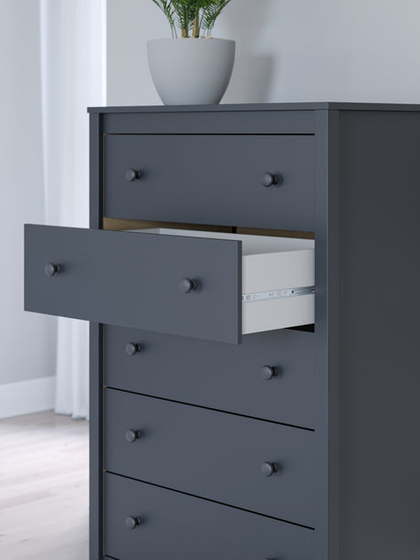 Simmenfort Navy Blue Chest of Drawers from Ashley - Luna Furniture