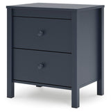 Simmenfort Full Panel Headboard with 2 Nightstands in Navy Blue from Ashley Furniture - Luna Furniture