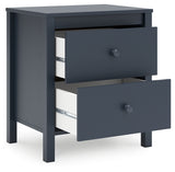 Simmenfort Twin Panel Headboard with Dresser and Nightstand in Navy Blue from Ashley - Luna Furniture