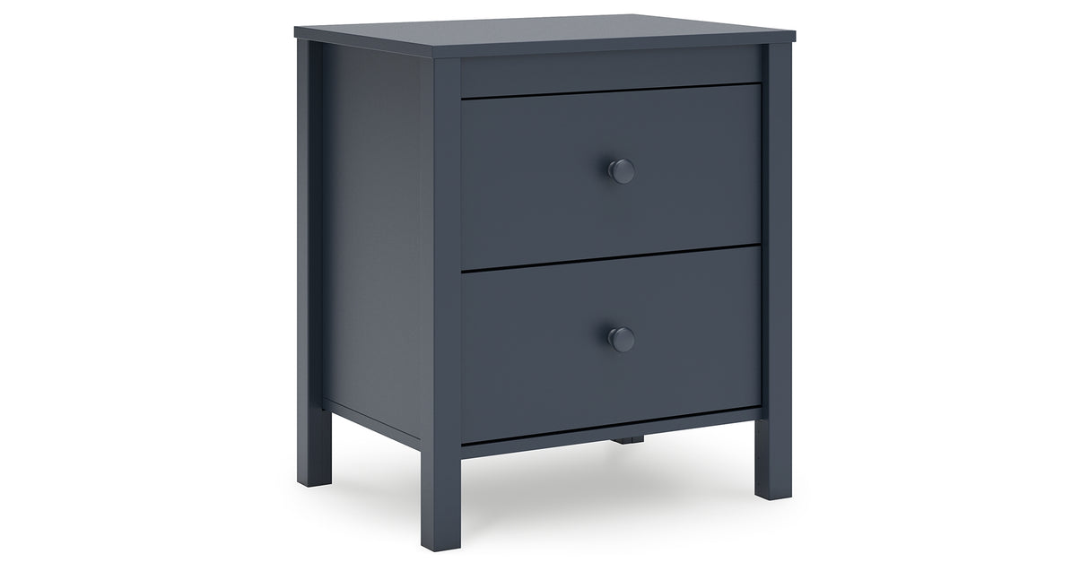 Simmenfort Full Panel Headboard with 2 Nightstands in Navy Blue from Ashley - Luna Furniture