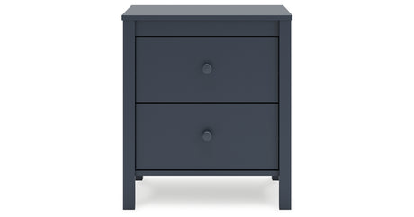 Simmenfort Twin Platform Bed with Dresser, Chest and 2 Nightstands in Navy Blue from Ashley - Luna Furniture