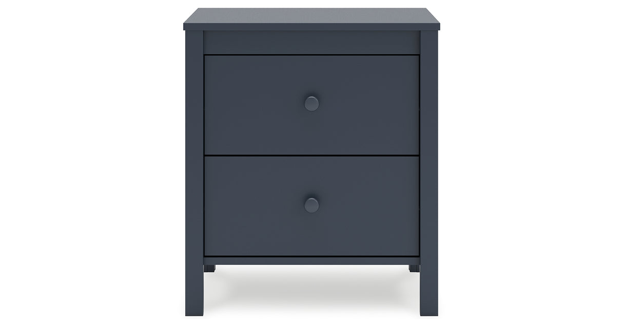 Simmenfort Full Panel Headboard with Dresser, Chest and Nightstand in Navy Blue from Ashley - Luna Furniture