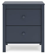 Simmenfort Full Panel Headboard with 2 Nightstands in Navy Blue from Ashley Furniture - Luna Furniture