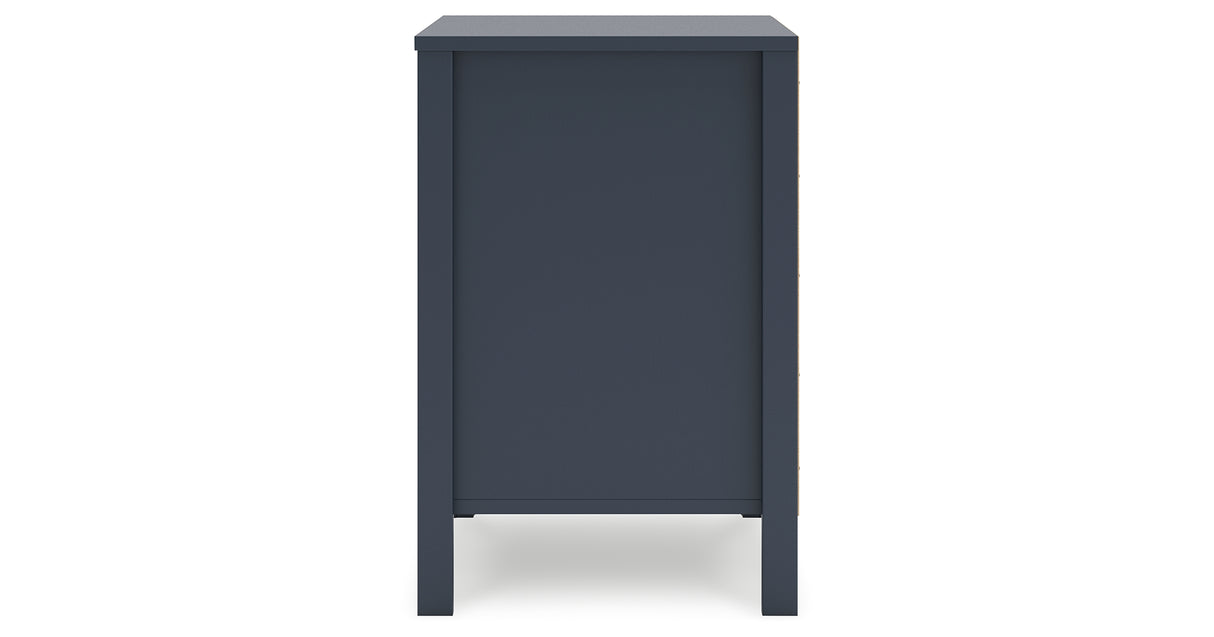 Simmenfort Twin Panel Headboard with Dresser and 2 Nightstands in Navy Blue from Ashley - Luna Furniture