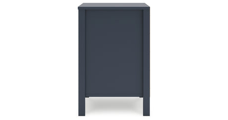 Simmenfort Full Panel Headboard with Dresser and Nightstand in Navy Blue from Ashley - Luna Furniture