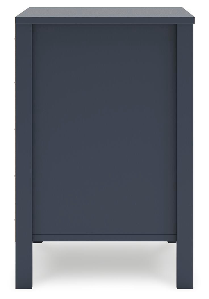 Simmenfort Twin Panel Headboard with Dresser and Nightstand in Navy Blue from Ashley Furniture - Luna Furniture