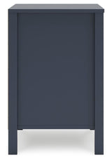 Simmenfort Twin Panel Headboard with Dresser and Nightstand in Navy Blue from Ashley Furniture - Luna Furniture