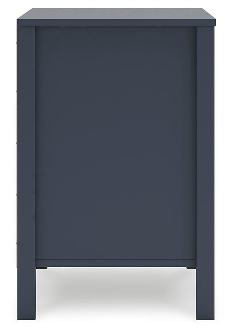 Simmenfort Twin Panel Headboard with Dresser and Nightstand in Navy Blue from Ashley Furniture - Luna Furniture