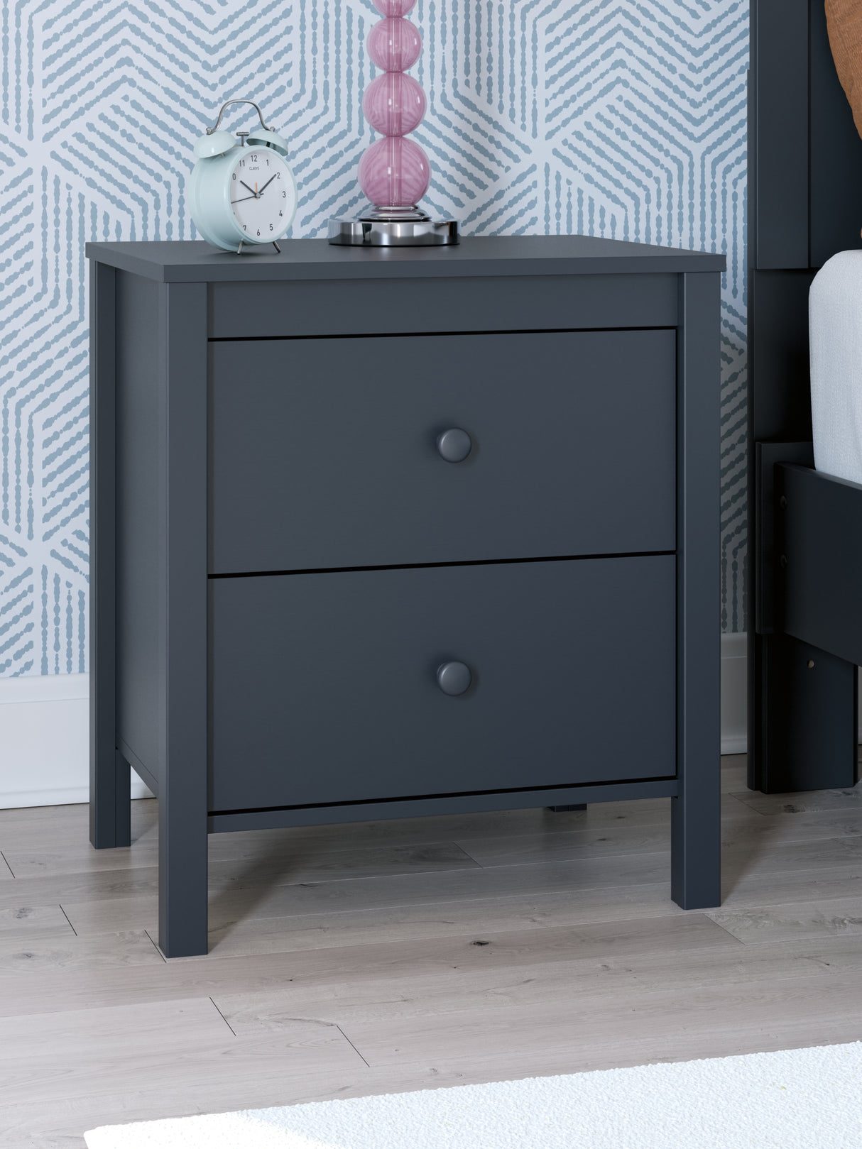 Simmenfort Navy Blue Nightstand from Ashley - Luna Furniture