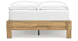 Bermacy Light Brown Full Platform Base Bed from Ashley - Luna Furniture