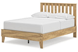 Bermacy Light Brown Full Slat Platform Bed from Ashley - Luna Furniture
