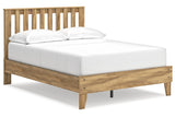 Bermacy Light Brown Full Slat Platform Bed from Ashley - Luna Furniture
