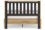 Bermacy Light Brown Full Slat Platform Bed from Ashley - Luna Furniture