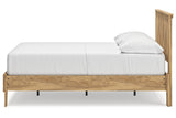 Bermacy Light Brown Full Slat Platform Bed from Ashley - Luna Furniture