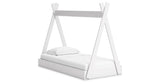 Hallityn Twin Tent Bed with Dresser, Chest and 2 Nightstands in White from Ashley Furniture - Luna Furniture