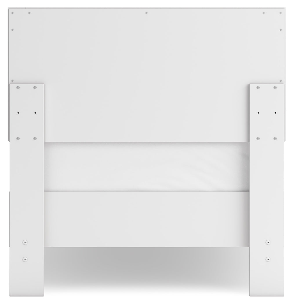 Hallityn White Twin Platform Bed from Ashley Furniture - Luna Furniture