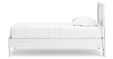 Hallityn Twin Panel Platform Bed with Dresser and 2 Nightstands in White from Ashley Furniture - Luna Furniture