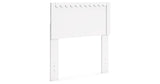 Hallityn Twin Panel Headboard with Dresser and 2 Nightstands in White from Ashley Furniture - Luna Furniture