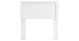 Hallityn Twin Panel Headboard with Dresser and 2 Nightstands in White from Ashley Furniture - Luna Furniture