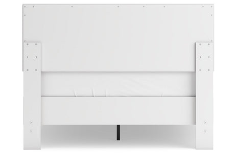 Hallityn White Full Platform Bed from Ashley - Luna Furniture