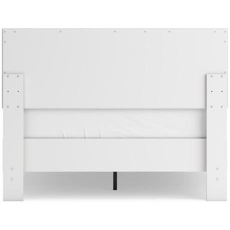 Hallityn Full Panel Headboard with Dresser and Nightstand in White from Ashley Furniture - Luna Furniture