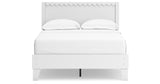 Hallityn Full Panel Platform Bed with Dresser, Chest and 2 Nightstands in White from Ashley Furniture - Luna Furniture