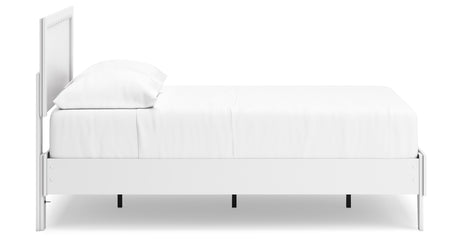 Hallityn Full Panel Platform Bed with Dresser and Chest in White from Ashley Furniture - Luna Furniture