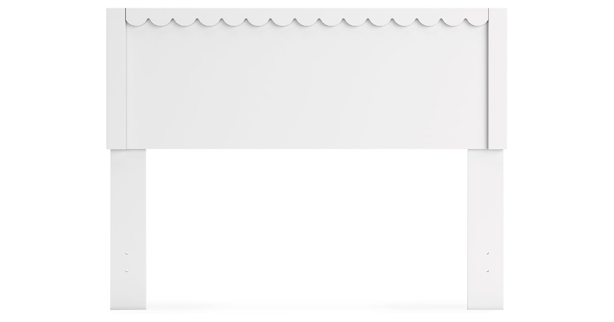 Hallityn Full Panel Headboard with Dresser in White from Ashley - Luna Furniture