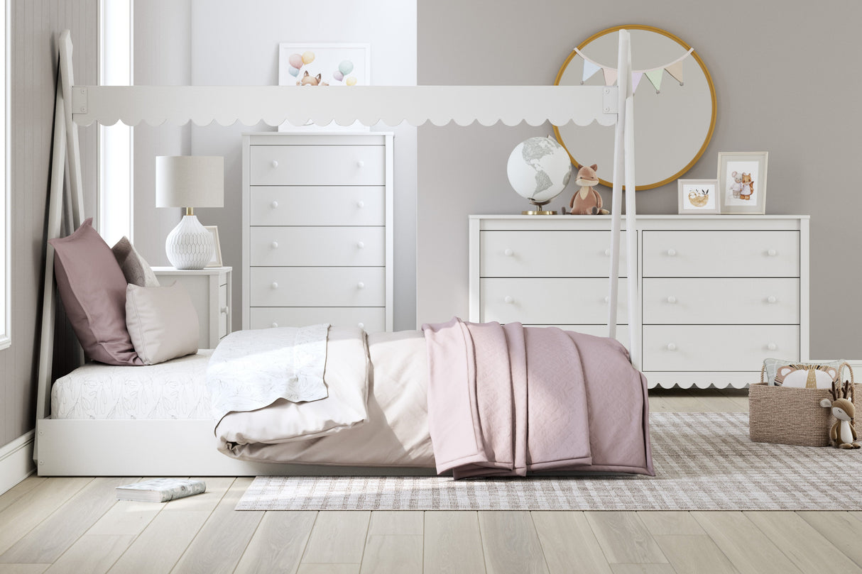 Hallityn White Youth Tent Bedroom Set from Ashley - Luna Furniture