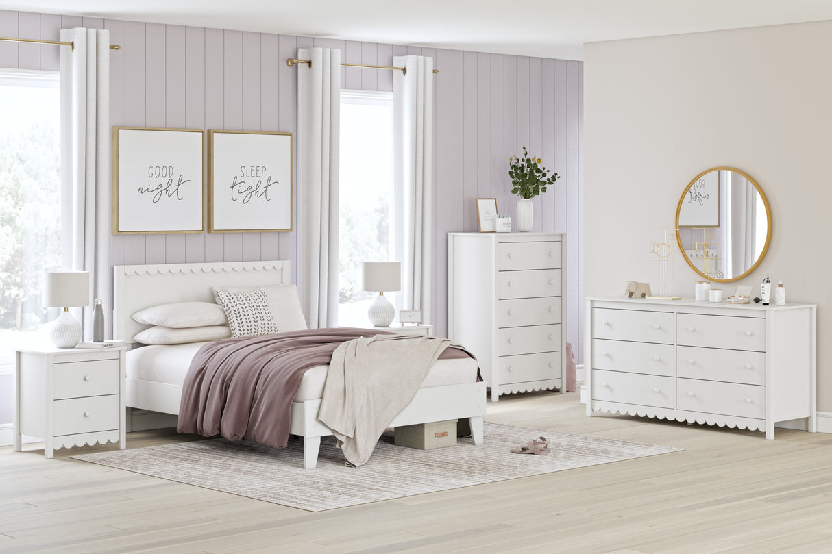 Hallityn White Youth Platform Bedroom Set from Ashley - Luna Furniture