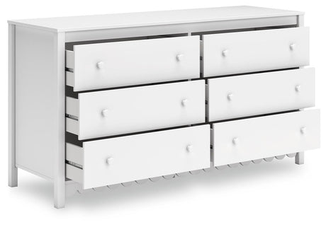 Hallityn Full Panel Headboard with Dresser and Nightstand in White from Ashley Furniture - Luna Furniture