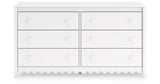 Hallityn Full Panel Platform Bed with Dresser, Chest and 2 Nightstands in White from Ashley Furniture - Luna Furniture